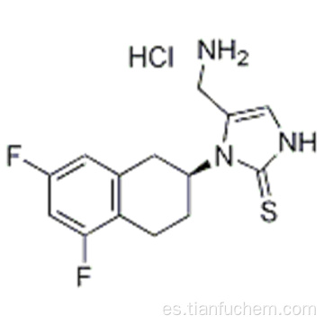 2H-imidazol-2-tiona, 5- (aminometil) -1 - [(2S) -5,7-difluoro-1,2,3,4-tetrahidro-2-naftalenil] -1,3-dihidro-, clorhidrato (1: 1) CAS 170151-24-3